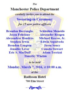 MPD: New officers to be sworn in