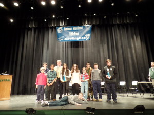 Spelling Bee Contestants with John Clayton