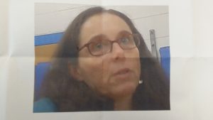 "Have you seen this woman?"