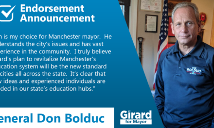 Don Bolduc endorses Richard Girard for Manchester Mayor