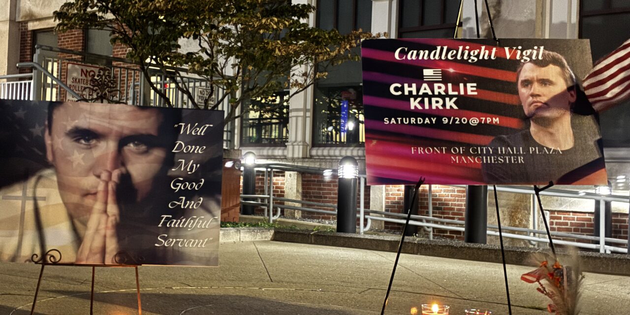 Vigil Held for Charlie Kirk in Manchester